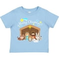 thumbnail image 3 of Inktastic Merry Christmas Cute Nativity Scene Boys or Girls Toddler T-Shirt, 3 of 5