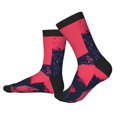 thumbnail image 2 of Bingfone Compression Socks for Women and Men Long Socks for Running Athletic Cycling Nurse- Rock Skull Guitarist, 2 of 7