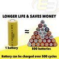 thumbnail image 7 of 35pc Exell 4/5A 1.2V 1200mAh NiCD Flat Top Rechargeable Batteries, 7 of 7