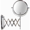 thumbnail image 2 of Deco Brothers Miroir Mural Extensible, Double Face de 8 Pouces avec Grossissement 7X, Chrome, 2 of 4