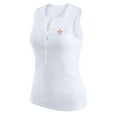 thumbnail image 2 of Women's WEAR by Erin Andrews White Houston Astros Rib-Knit Henley Tank Top, 2 of 5