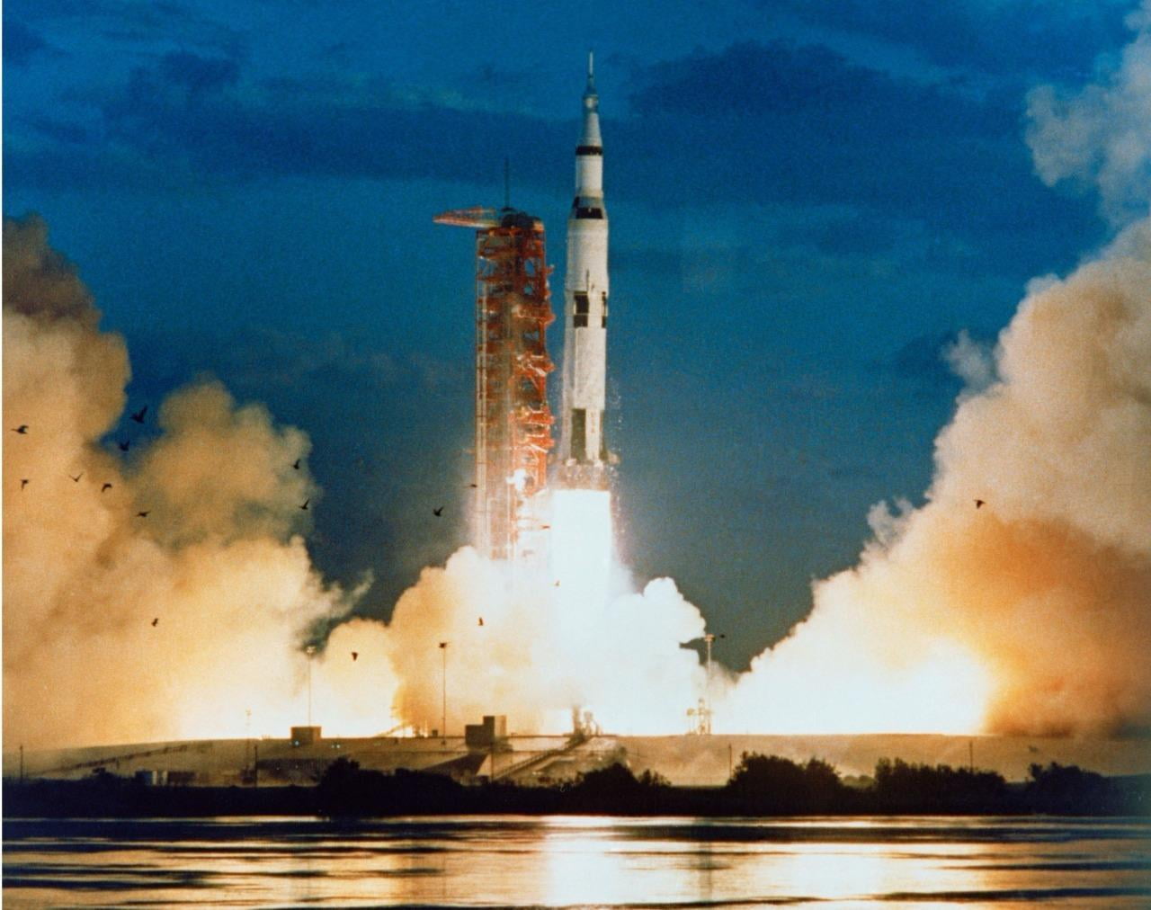 Canvas Print Apollo 4 Rocket Launch Usa American Stretched Canvas 32 x