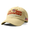 thumbnail image 2 of United States 250 Years Commemorative Hat - Adjustable Retro Washed Patriotic Baseball Cap, America 250th Anniversary Tribute Cap for Men Women, Khaki, 2 of 8