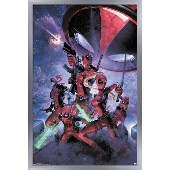 Marvel Comics - Deadpool - Family Wall Poster, 14.725" x 22.375", Framed