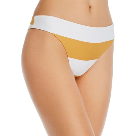 O Neill Womens Mekena Striped Cheeky Swim Bottom Separates White S