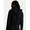 thumbnail image 2 of Athletic Works Women's ButterCore Zip Front Hoodie with Long Sleeves, Sizes XS-XXXL, 2 of 5