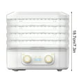 thumbnail image 6 of FYHALE 2025 New Food Freeze Dryer Machine for Home, Five-layer Dryer Machine for Fruits and Snacks, Two Knob Fully Automatic Freeze Dryer Machine for Candy Fruits Meat Vegetables (White), 6 of 6