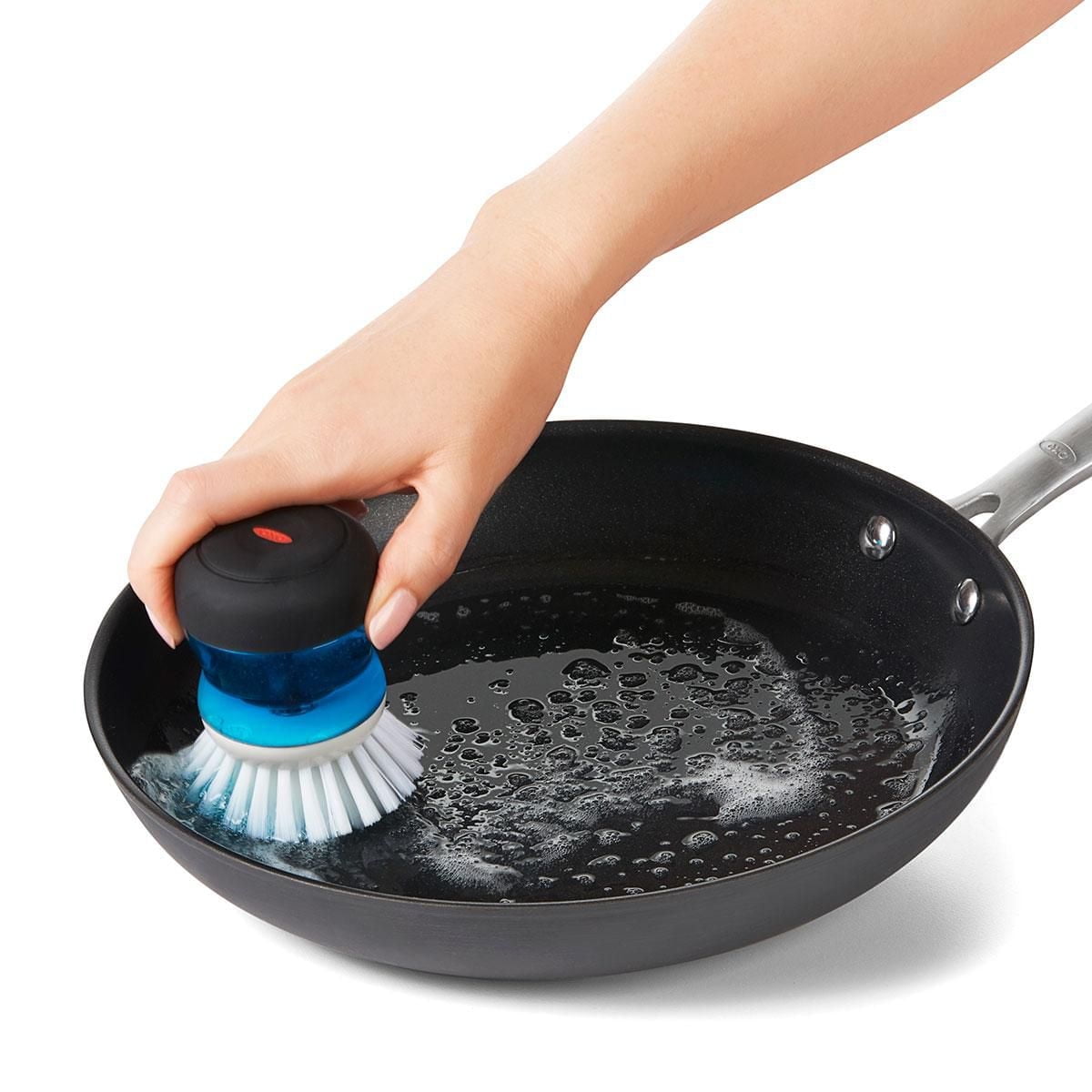 OXO Softworks Soap Dispensing Palm Brush, Soap Dispensing Palm Brush