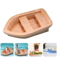 thumbnail image 2 of WAXIAYU 5 Mini Wooden Boats for Lifelike Landscapes, 2 of 6