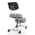 thumbnail image 5 of Furniture of America Popalo Metal Kneeling Chair with Wheels in Light Gray, 5 of 14