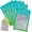 Blue Green, variant on 100 Pack Mylar Resealable Bags, Yellow Orange Clear Packing Bags