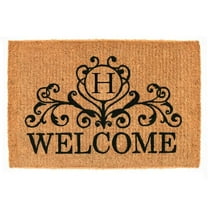 Calloway Mills Kingston Welcome Outdoor Doormat 3' x 6' x 1.5" (Letter H)
