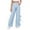 A85-Blue, variant on Hessimy Girls Jeans Size 10-12 Pants For Teen Girls Girls Jeans Denim Elastic Wasit Wide Leg Baggy Pants Kids Clothes Straight Denim Pants (Blue,11-12 Years)