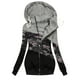 thumbnail image 1 of Chaquetas para mujer Tallas grandes Invierno Cálido Felpa suelta Cremallera Chaqueta con capucha Abrigo Odeerbi  ODB-3, 1 of 4