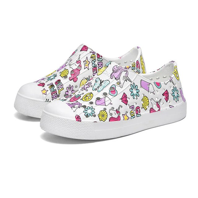 Sandalias de verano con agujeros Unisex, zapatos antideslizantes de fondo suave para caminar en el agua para la playa, sandalias geniales para niños pequeños