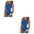 thumbnail image 3 of Chaleco Casual Jumpingount Color Sólido Tanktop Playa Vacaciones Club Mujer Transpirable Verano, 3 of 6