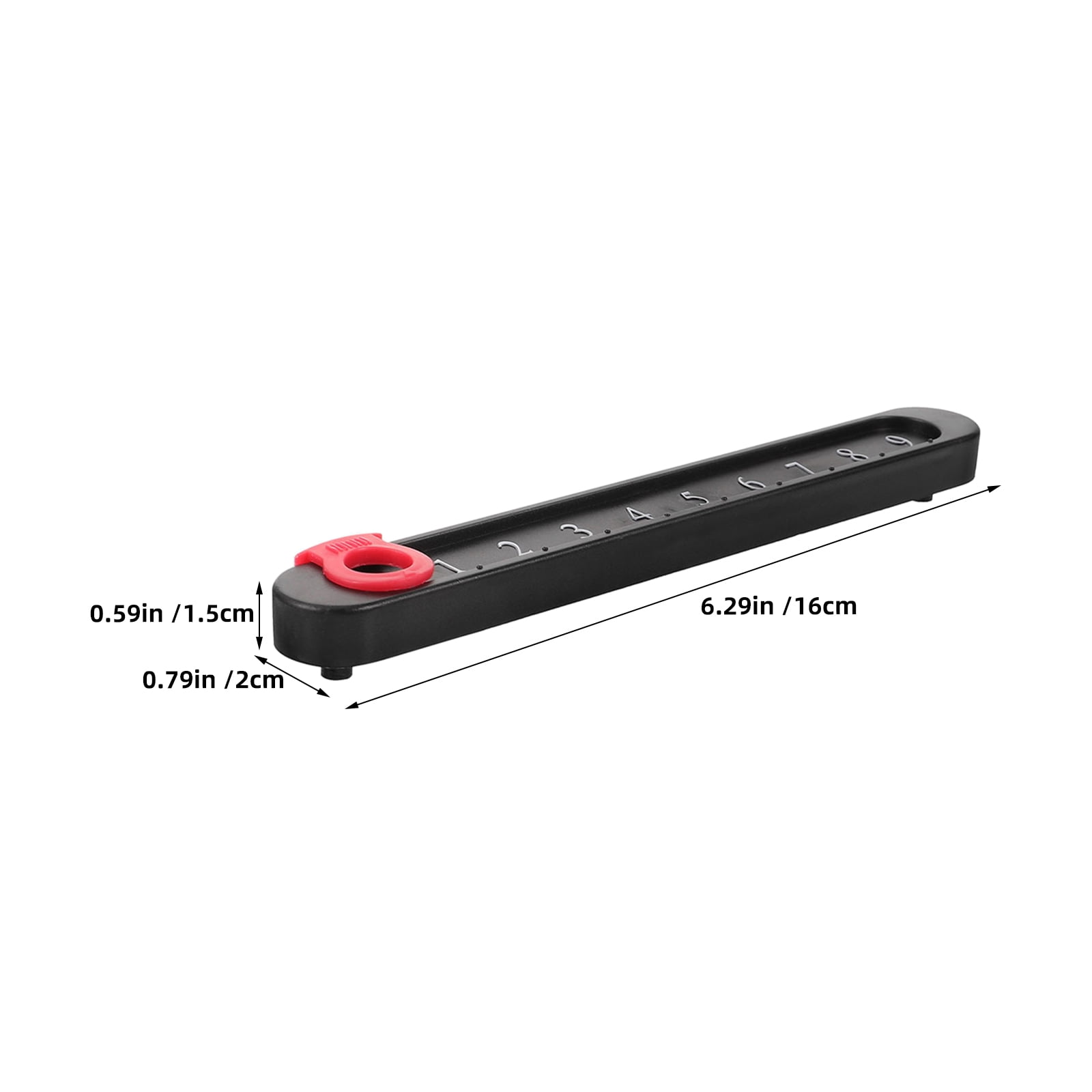 OUNONA 6-Pack Black Plastic Foosball Score Counters for Table Football, Score Keeper Bars for Sports Use