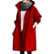 thumbnail image 3 of Chubasquero para mujer, chaqueta cortavientos, informal, holgado, con bolsillos y botones, con capucha, resistente al viento, impermeable para senderismo al aire libre, 3 of 5