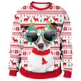 thumbnail image 1 of Unisex Couple Christmas Print Sweatshirt Pullover Christmas Tops, 1 of 3