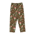 thumbnail image 4 of Sigee Mushrooms and Autumn Print Women's Soft Pajama Pants - Breathable and Comfortable Lounge Sleep Bottoms with Elastic Waistband and Pockets-Small, 4 of 9
