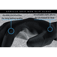 thumbnail image 3 of Gorilla Grip No-Slip Gloves, Nylon, Black, Men's Large, 25053-08WM, 3 of 5