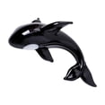 thumbnail image 2 of bedienty Animal Table Display Cute Glass Whale Sculpture For Office Centerpiece Smooth In Touch Desktop Statue Style D, 2 of 6