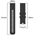 thumbnail image 2 of WUWOCJ 20MM Soft Silicone Band Compatible with Garmin Vivoactive 5/Vivoactive 3/3 Music/Venu/Venu Sq/Venu Sq 2/Venu 2 Plus (Black), 2 of 5