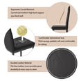 thumbnail image 6 of uhomepro Black Kitchen Table Set, 5 Pieces Dining Table Set, Tempered Glass Dining Table and Chairs Set for 4, Upgraded Iron Dining Room Table Set with 4 PU Leather Chairs, XL, 6 of 8