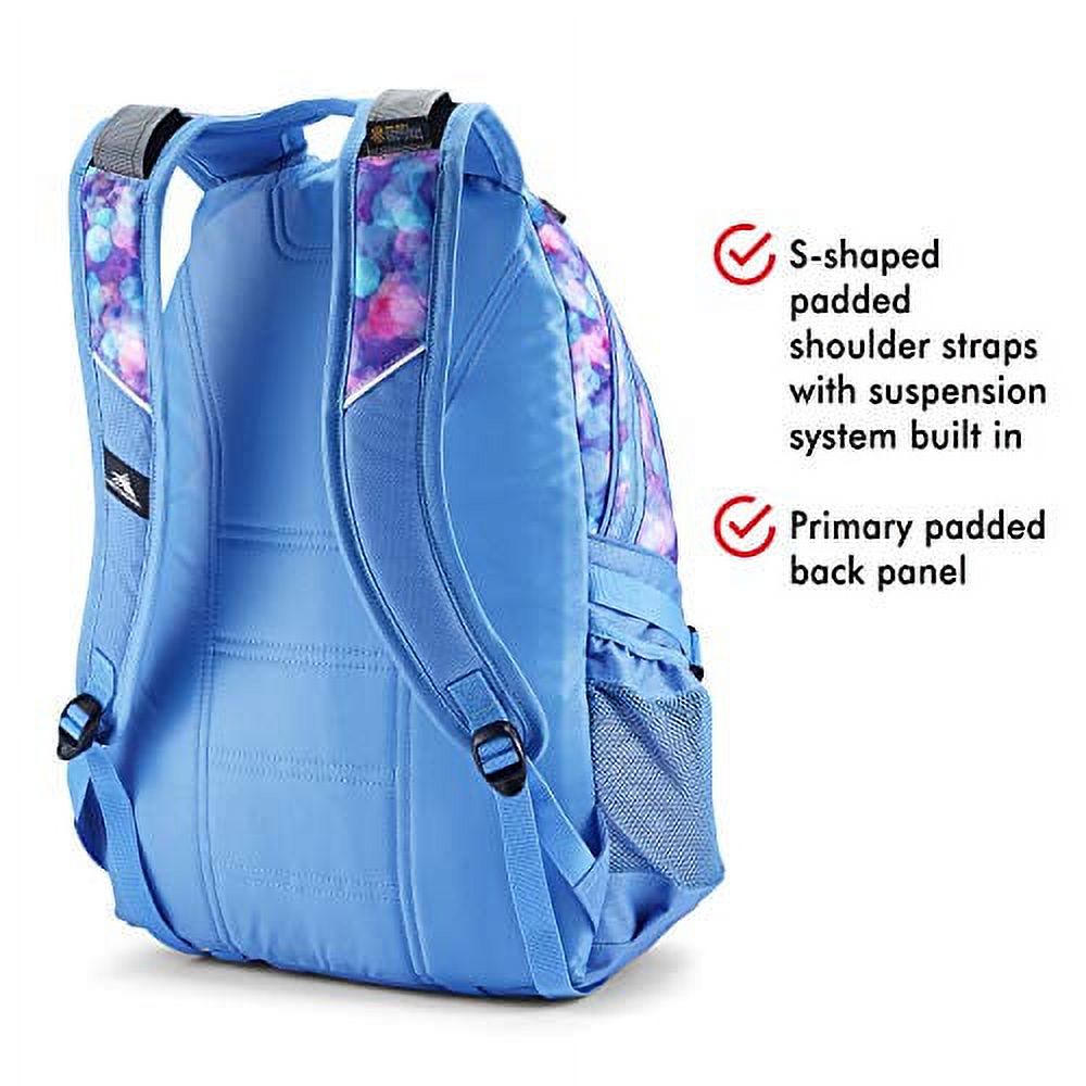 High Sierra Loop Backpack, Travel, or Work Bookbag with tablet sleeve, One Size, Shine Blue/Lapis - image 5 of 6
