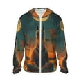 thumbnail image 2 of Lsque Sunset Prairie Meditating Horse UPF 50+ Lightweight Sun Protection Men's Women's Long Sleeve Shirt, Hoodie Performance -Large, 2 of 9