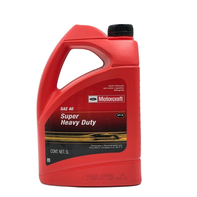 Aceite Monogrado Sae 40 Motorcraft Heavy Duty 4.73 Litros Motorcraft Super Heavy Duty