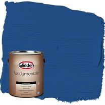 Glidden Fundamentals Brilliant Blue / Blue Flat Exterior Paint, 1 Gallon