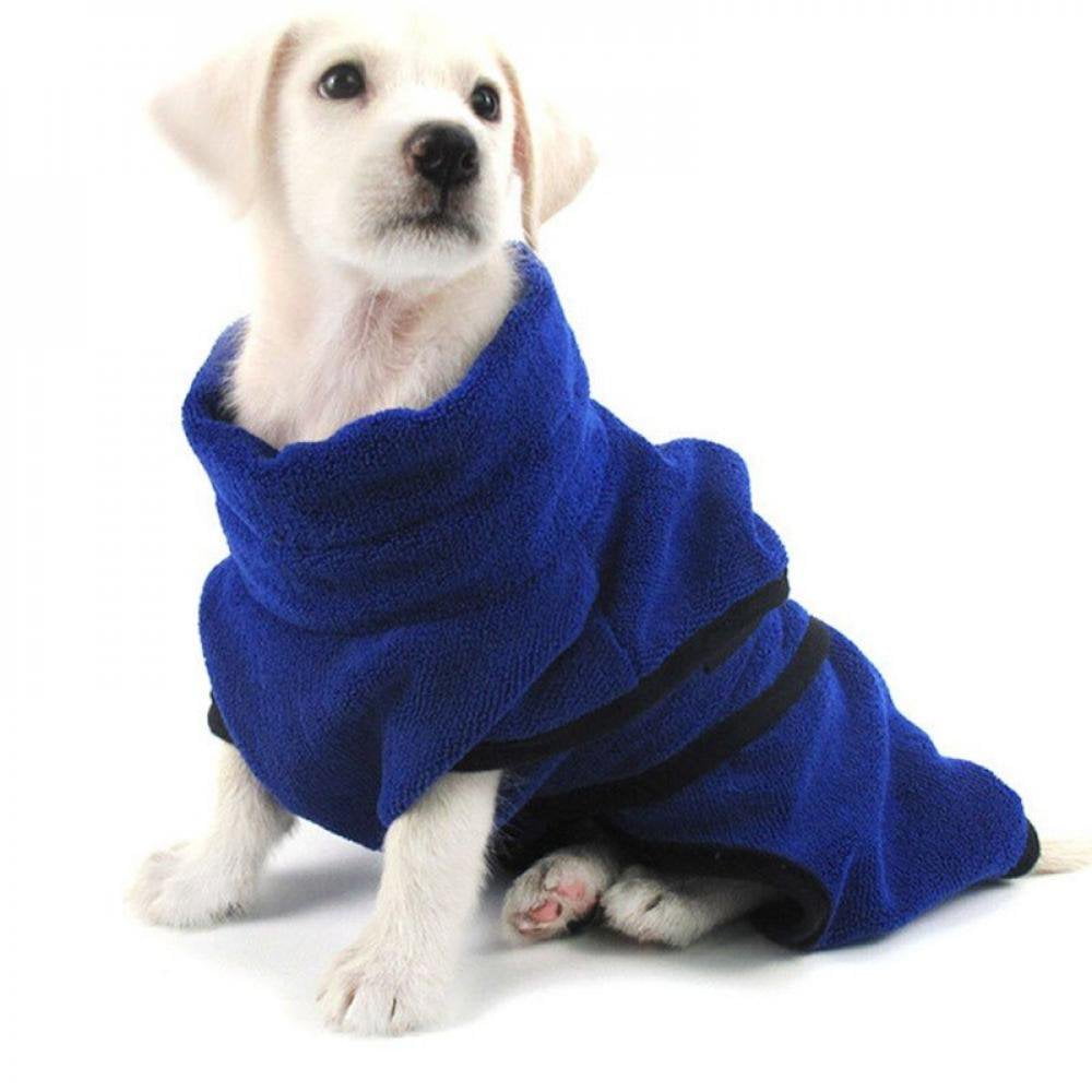 Bibykivn Peignoir pour Chien en Microfibre, Serviette pour Chien Super Absorbante, Lavable Serviette pour Animaux Peignoir de Bain, Réglable Peignoir pour Douche Natation (Grenouille, M
