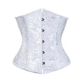 thumbnail image 6 of Xijirk Shapewear for Women,Shapewear Corset Girdle with Floral Lace Design for Waist Training and Support Tummy Control Corset for Body Sculpting and Style,White,XS, 6 of 8