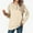 Beige, variant on Tawop Hoodless Sweatshirt for Women Tops Sweatshirt Long Sleeve V Neck Solid Casual Black 2XL