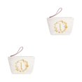 thumbnail image 3 of QualitChoice Exquisite Craft Letter Bag - Wide Application For Women Gift Women Cosmetic Toiletry Bags Travel L 2Set, 3 of 6