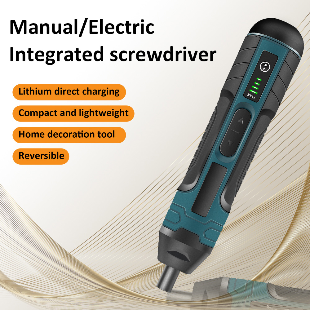 JENABOM 21 in 1 Electric Cordless Screwdriver, 3.6V Rechargeable Power Screwdriver, 5N.m Max Torque, 4-Gear Torque, LED Light, for DIY Repair