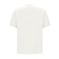 thumbnail image 6 of ClodeEU Womens V Neck T Shirts ,Lightweight Short Sleeve Tops ,Trendy Summer Loose Fit Casual Basic Tees White,Womens Plus XL, 6 of 7