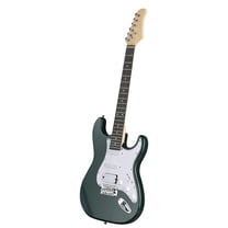 KST Stylish H-S-S Pickup Electric Guitar Kit with 5W AMP Bag Guitar Strap Strings Green