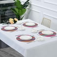 thumbnail image 7 of GZHJMY Mexican Serape Blanket Stripes Round Placemats Set of 1, Non-Slip Table Mats Washable Heat Resistant Place Mats for Kitchen Dining Table Home Decor, 15.4 Inch Table Mat, 7 of 7