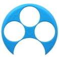 thumbnail image 2 of Ezy Dose Meal Measure Portion Control Plates, Diet Tools for Weight Loss, Blue, 2 of 4