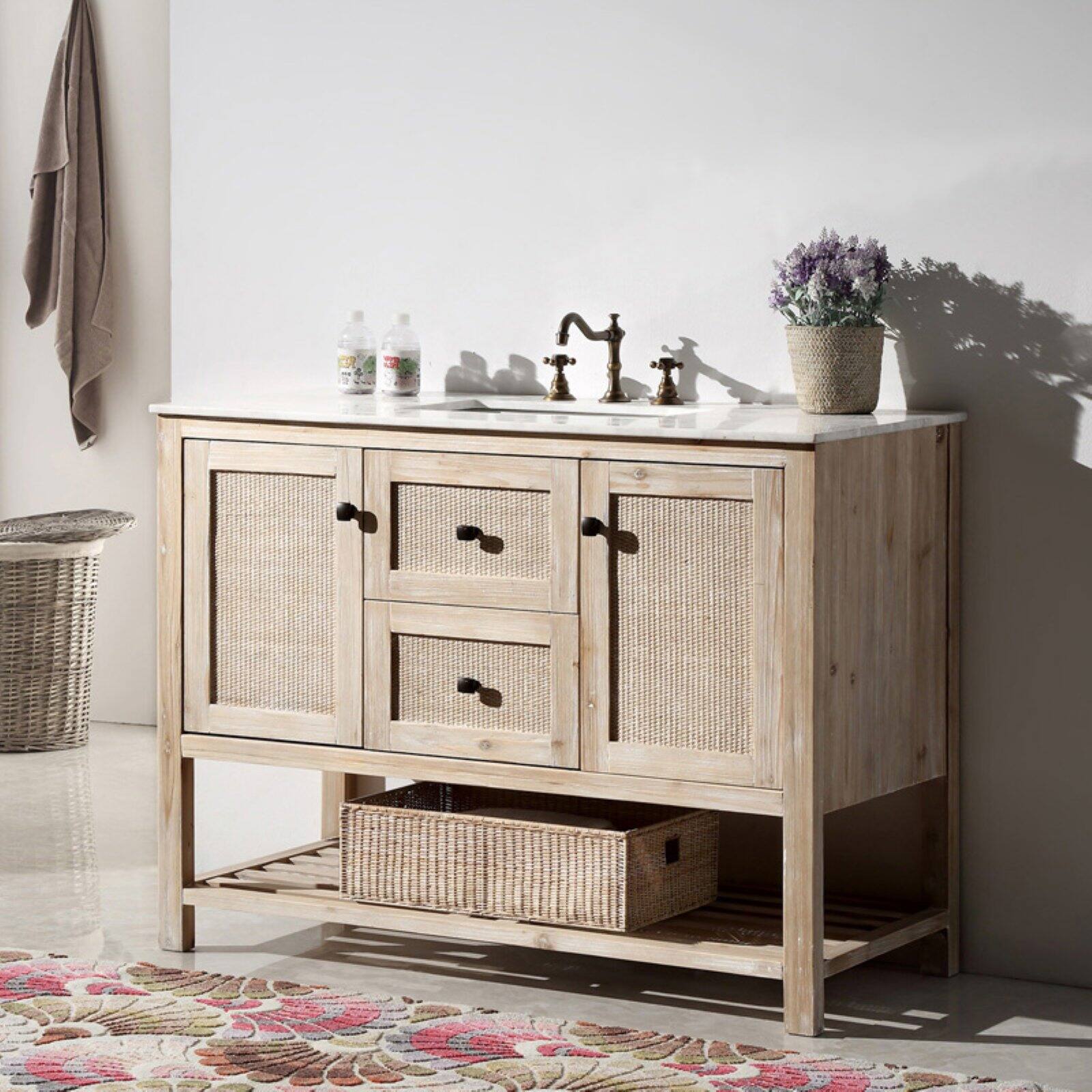 Legion Furniture Wh5148 48 In Single Bathroom Vanity Walmart Com Walmart Com