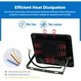 thumbnail image 4 of Projecteur DEL 220v 10w/50w/100w Étanche Ip66 à Détecteur de Mouvement Pir Réglable pour Éclairage Extérieur, 4 of 8
