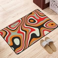 thumbnail image 5 of Abstract Swirl Waves Rugs Doormat, Non-Slip Machine Washable Carpets Floor Door Mat , 36" x 24", 5 of 7