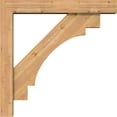 thumbnail image 3 of Ekena Millwork 5 1/2"W x 32"D x 32"H Merced Block Smooth Bracket w/ Offset Brace, Western Red Cedar, 3 of 25