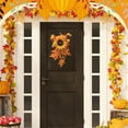 thumbnail image 5 of Oioii Fall Swag Artificial Flowers for Autumn Decoration Artificial Sunflowers Maple Leaf Hanging Floral Swag Wedding Arch Garland Wreath for Front Door Wall Decor Halloween Thanksgiving, 5 of 6