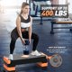 thumbnail image 2 of gYMMAgE Paso de ejercicio aeróbico Paso a paso aeróbico ajustable para ejercicio Plataforma de paso para subir 265 pasos con elevadores de altura ajustables 4A 6A 8A Mujeres Gimnasio en casa cardio Fi, 2 of 5