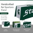 thumbnail image 2 of Michigan State Spartans 6' College Sports Printed Table Throw - NCAA Licensed - Polyester Draped - School Tablecloth (Green, White), 2 of 5
