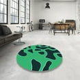 thumbnail image 4 of Ahgly Company Machine Washable Indoor Rectangle Transitional Spring Green Area Rugs, 7' x 9', 4 of 7