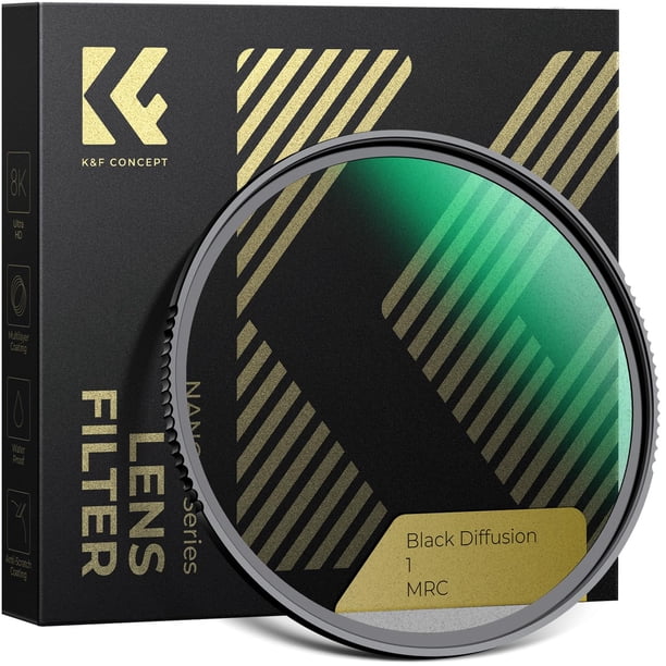 Filtro de lente K&F CONCEPT Black Diffusion 1 49 mm para lente de cámara
